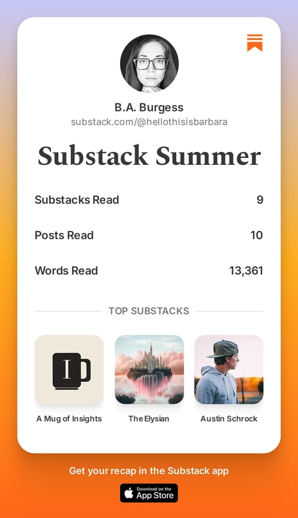 My Substack Summer